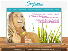 Tablet Screenshot of clinicasanjuan.com.br