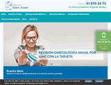 Tablet Screenshot of clinicasanjuan.org